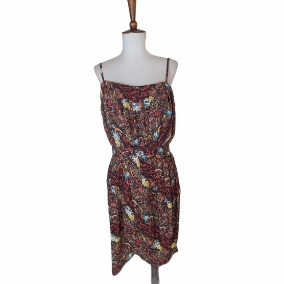 Sam Edelman Multicolor Tribal Print Drape Mini Dress 10 NWT - Picture 2 of 9